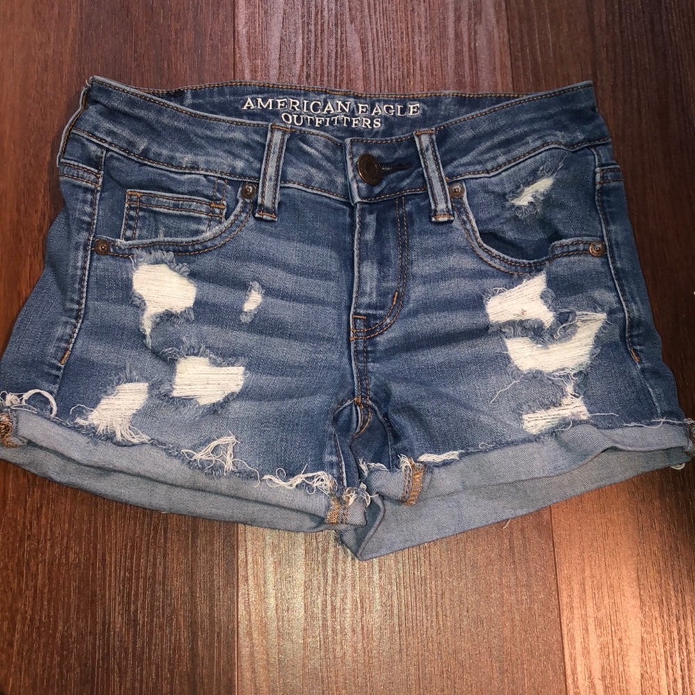 American eagle jean shorts